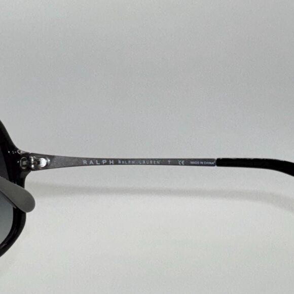 NEW Ladies Y2K Polo Ralph Lauren Large Sunglasses RA5139 Black & Silver 56/16 main image 2